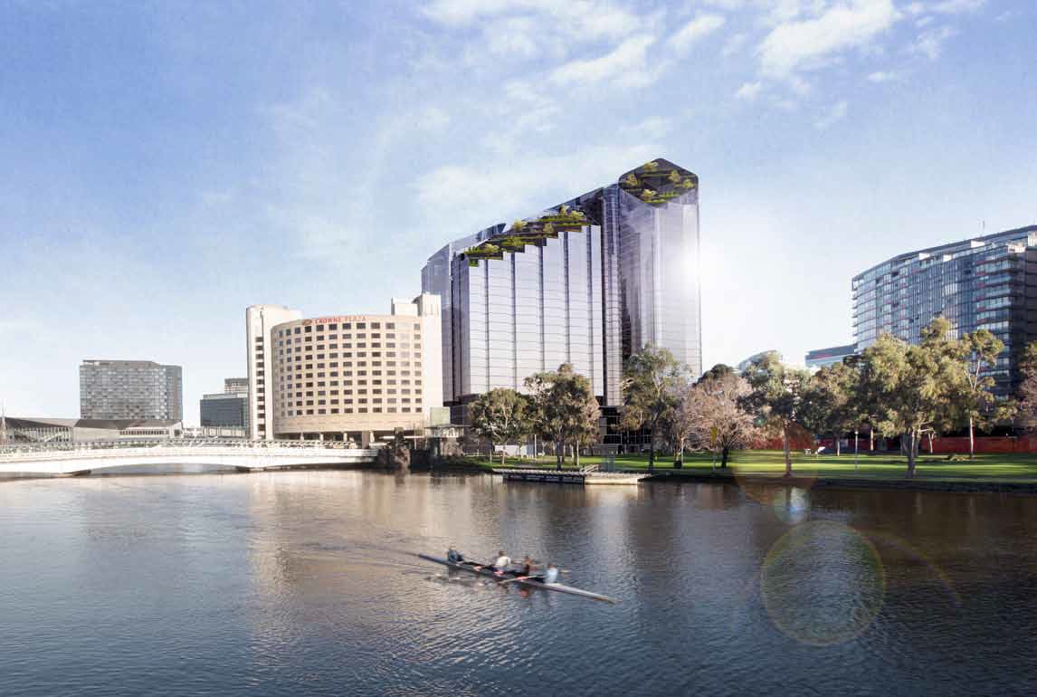 Proposed Quad tower development @ 7-23 Spencer Street. © Elenberg Fraser