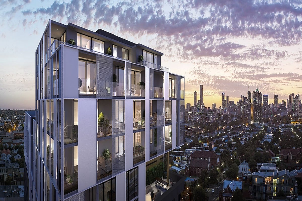 Rendering of the Embassy top apartment levels.