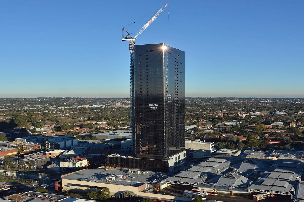 Latest Construction update of Sky One, July 2019. Image by Hickory Instagram.