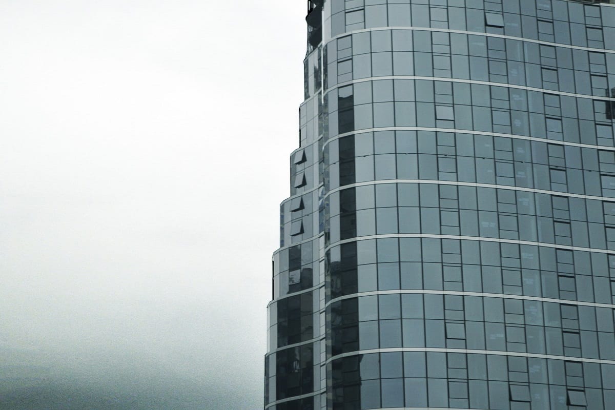 Premier’s glass facade has reached level 23 above the Podium. Image by Nick Failla.