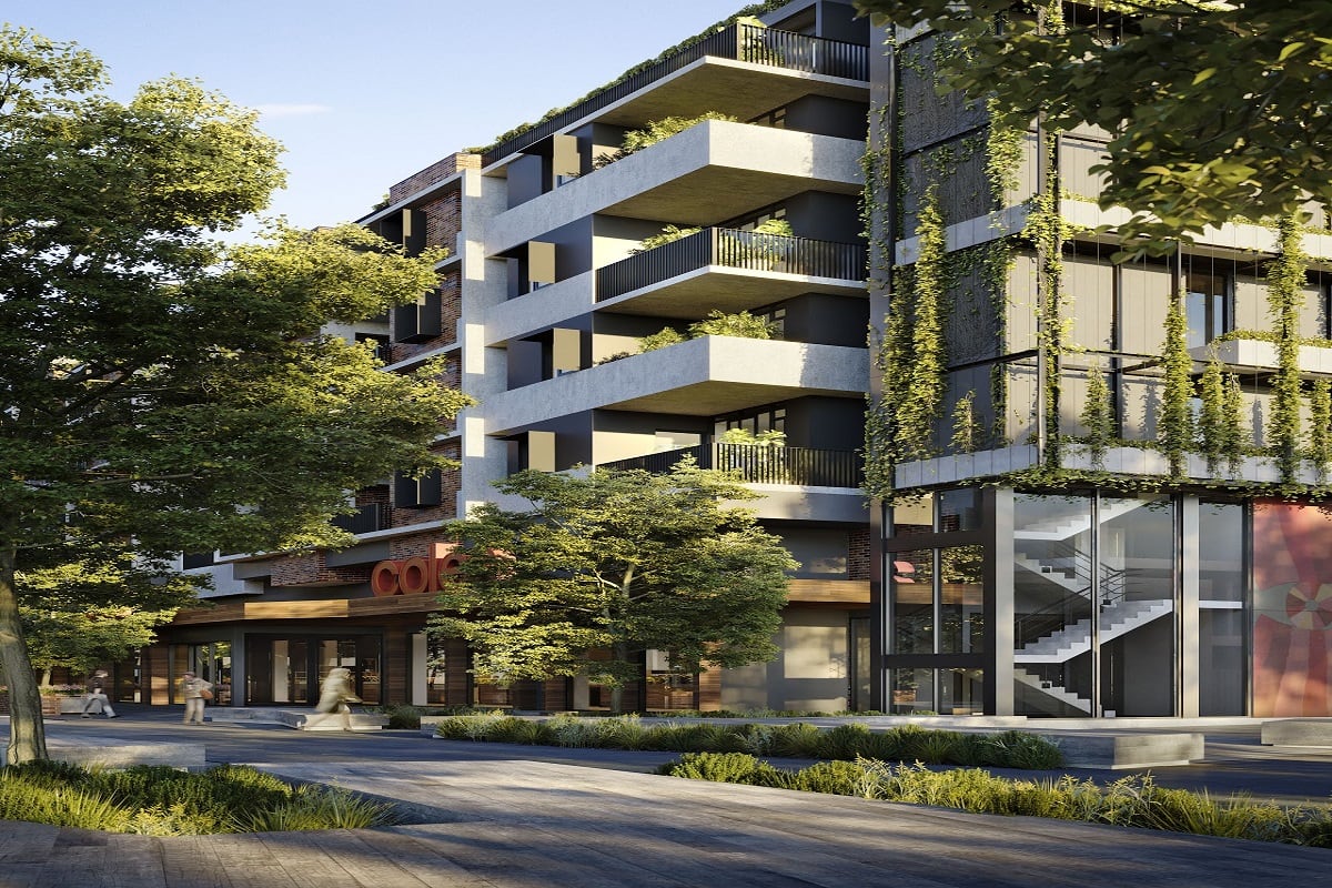 7 buildings. 5-6 floors. Tallest building 38 metres. 960 bicycle spaces.
