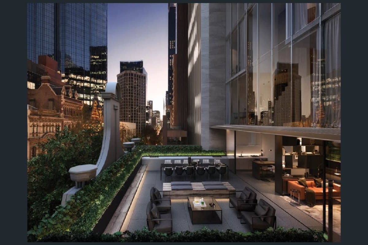 Rendering of Collins Terrace, level 3. Image Credit: Golden Age.
