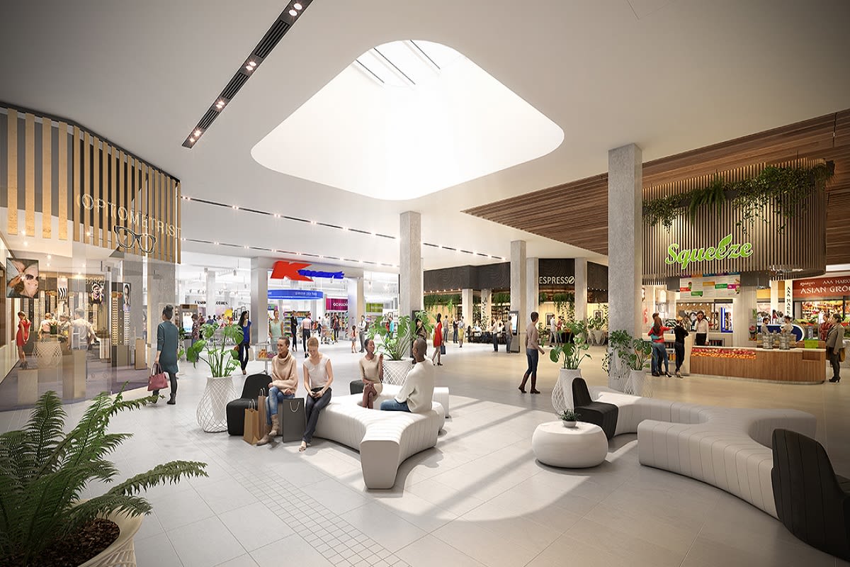 Rendering of the M-city shopping complex with Kmart as a major anchor. Image by m-city.com