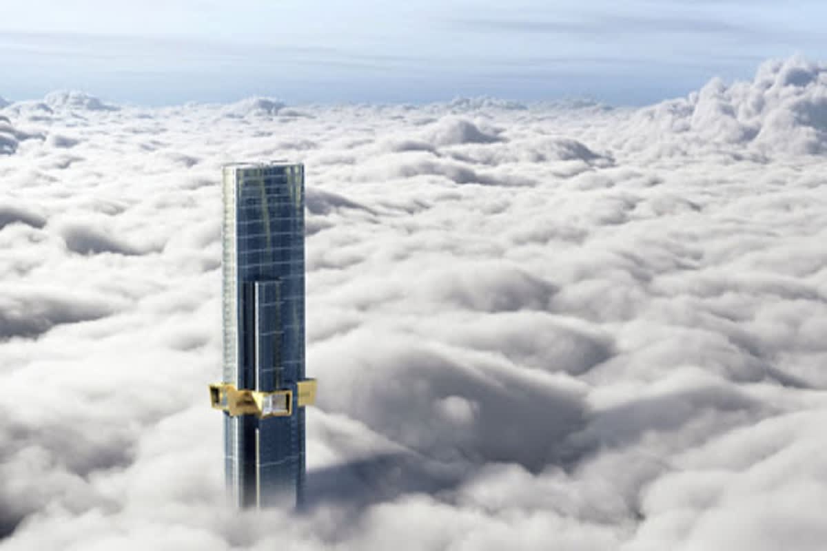 Rendering of Australia 108 standing tall above the clouds. Image Credit: Onlymelbourne.com