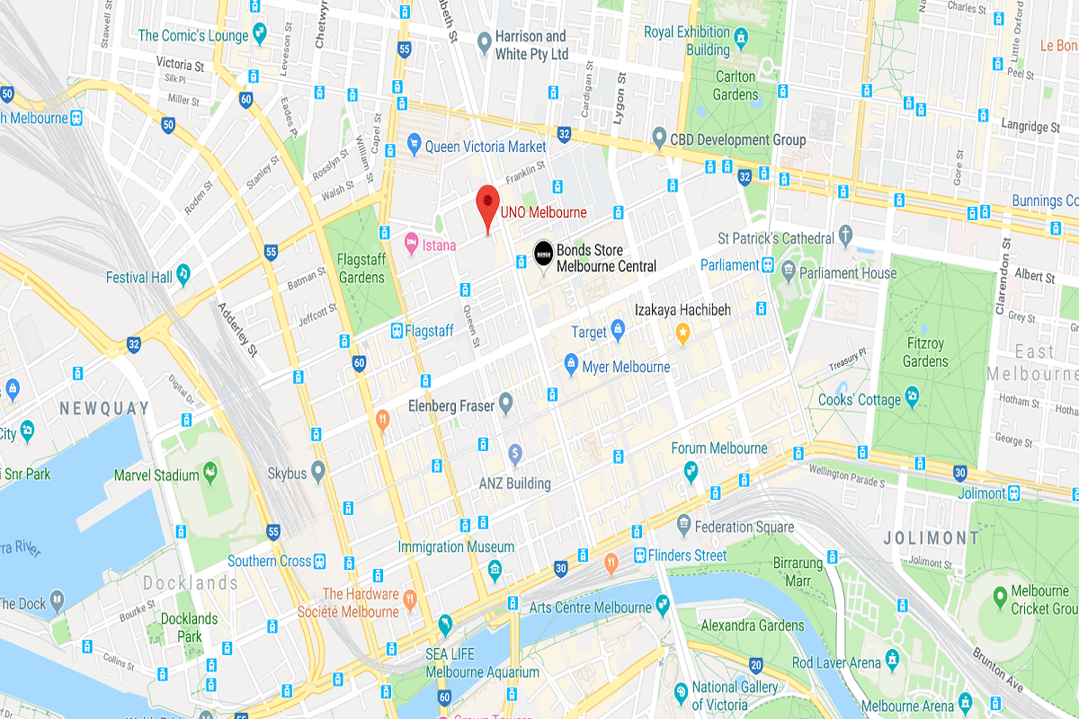 UNO Melbourne’s location. Image by Google Maps.