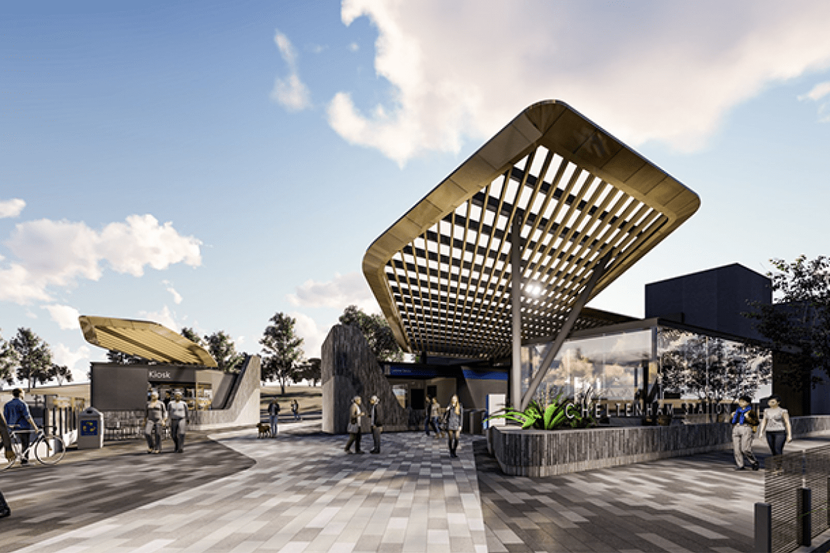 Designs unveiled for Mentone and Cheltenham Stations with work set to commence mid-year Designs unveiled for Mentone and Cheltenham Stations with work set to commence mid-year