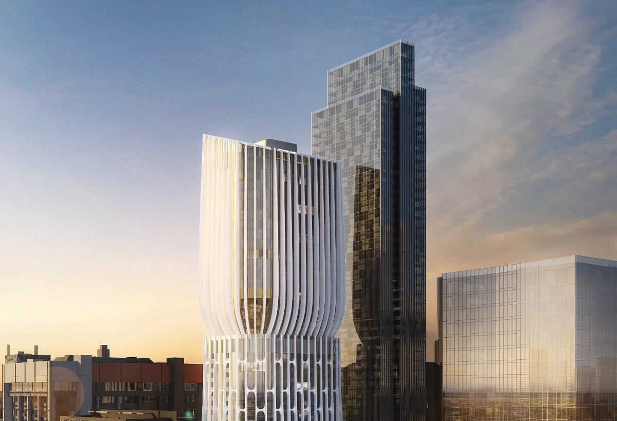 Landream, Zaha Hadid and Plus Architecture come together to produce 582-606 Collins Street