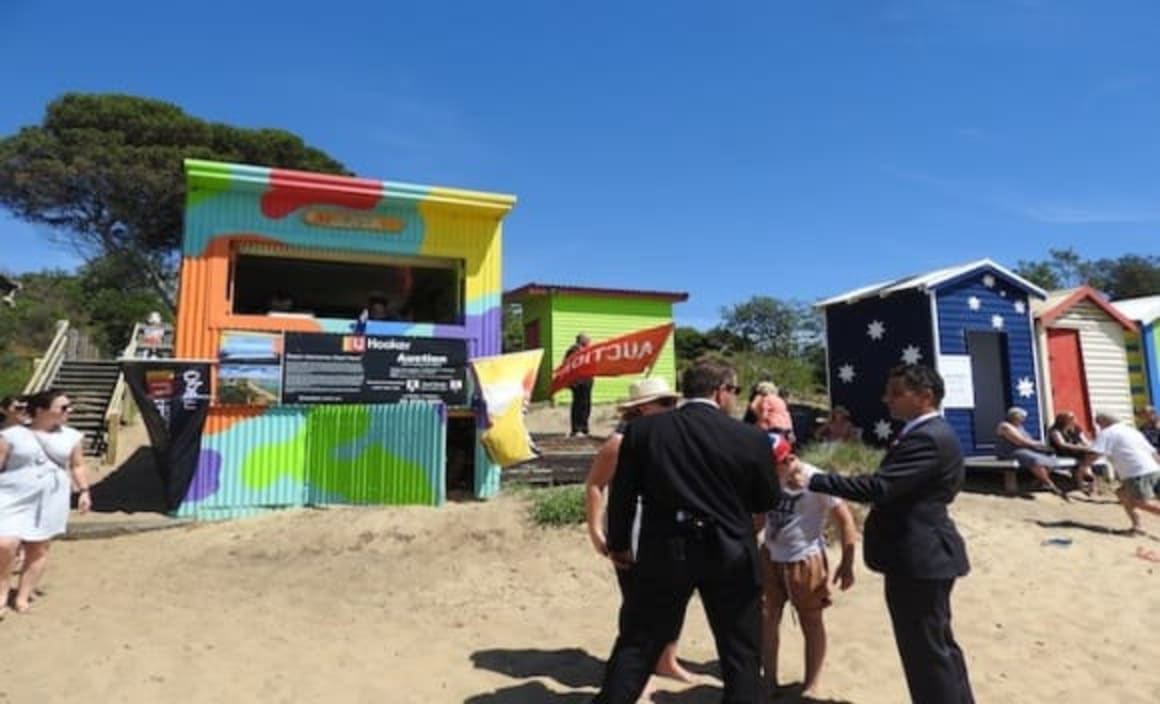 Mornington bathing box listed for sale after $150,000 top weekend bid