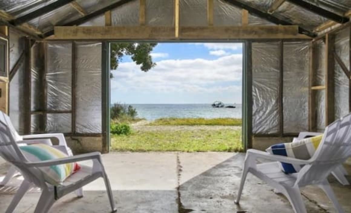 Beachfront Indented Head boat shed sold for $116,000