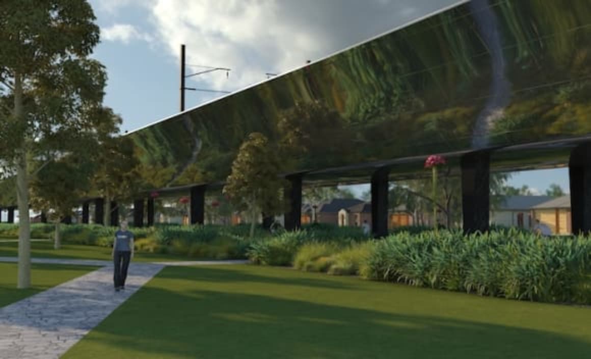 Concept design to disguise Melbourne's sky rail