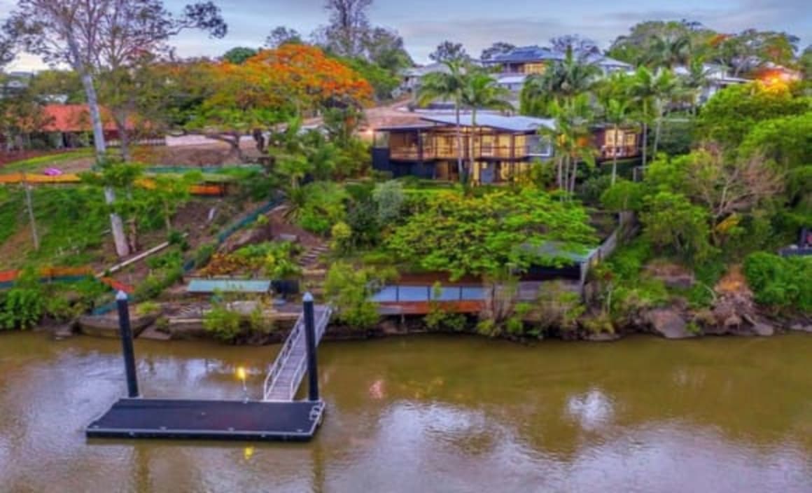 Waterfront Graceville trophy home Echo Point back on the market