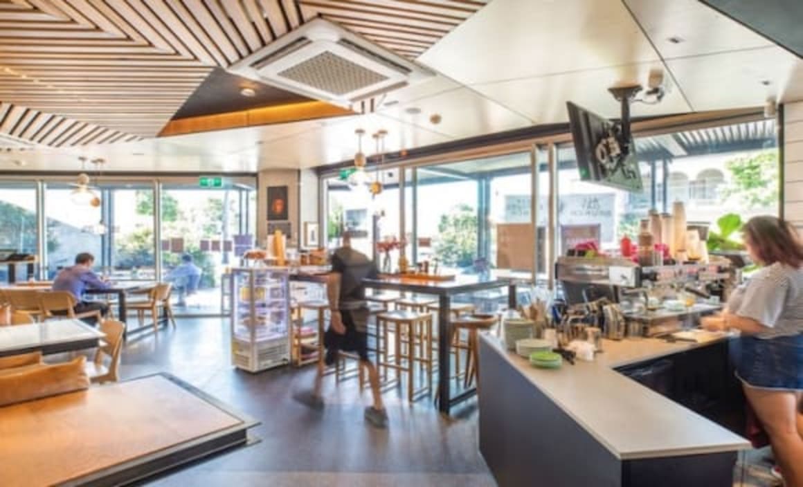 The cafe premises in The Blocktagon South Yarra listed for sale