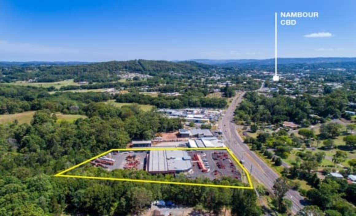 Savills marketing an industrial/retail-showroom facility in Nambour