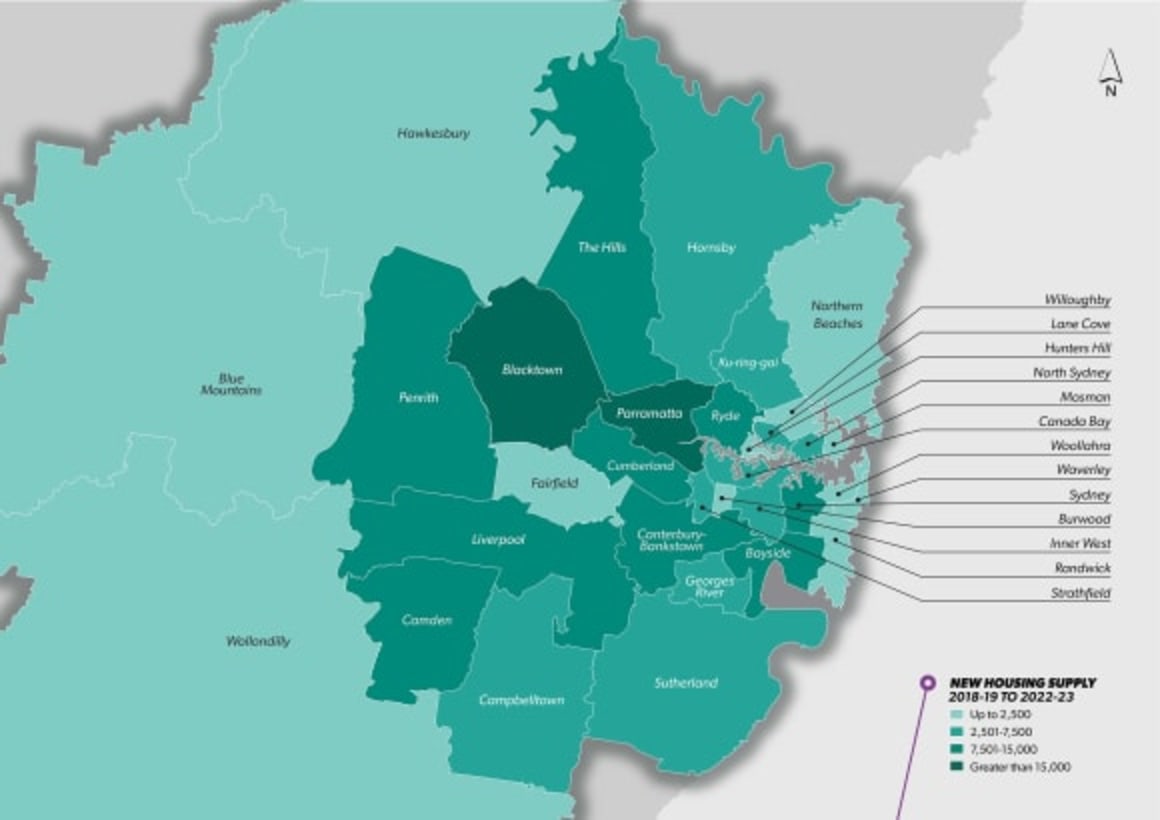 Parramatta and Blacktown top Sydney’s official housing supply pipeline forecast 