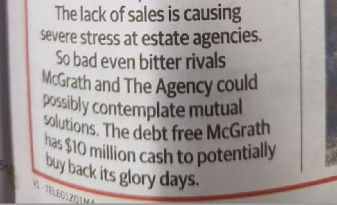 The Agency rebuts rumours of imminent merger with McGrath