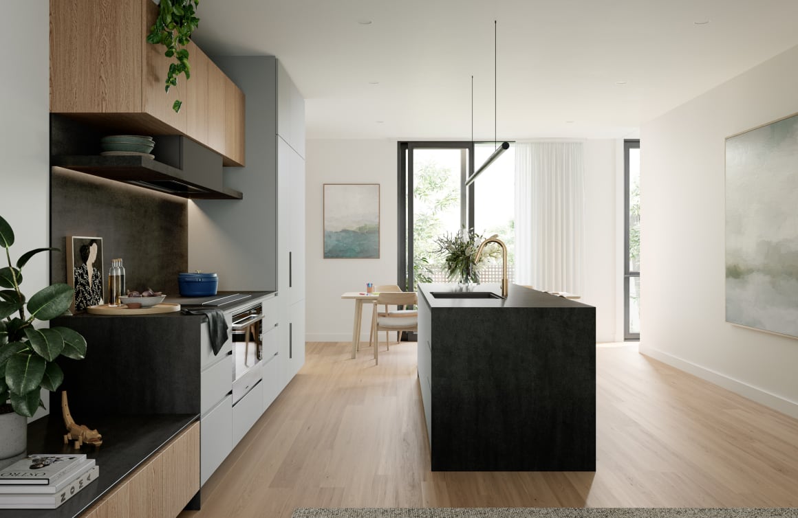 Australia's first townhome development to receive an 8-star NatHERS rating is all thanks to strategically placed sliding doors