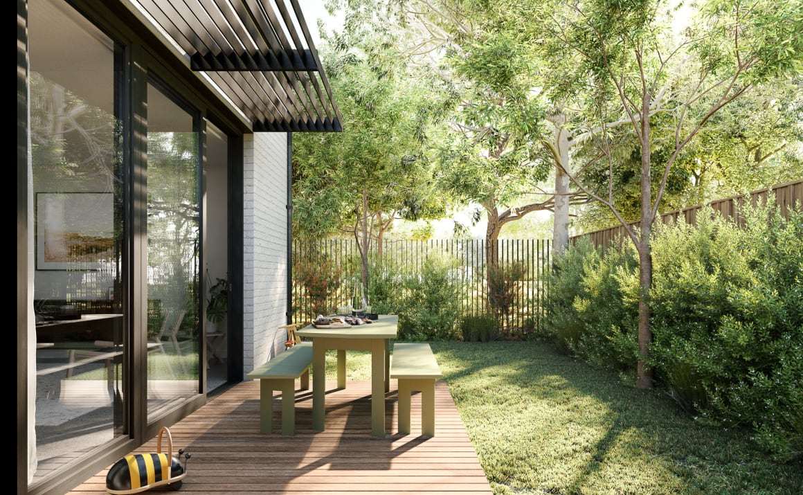 Australia's first townhome development to receive an 8-star NatHERS rating is all thanks to strategically placed sliding doors