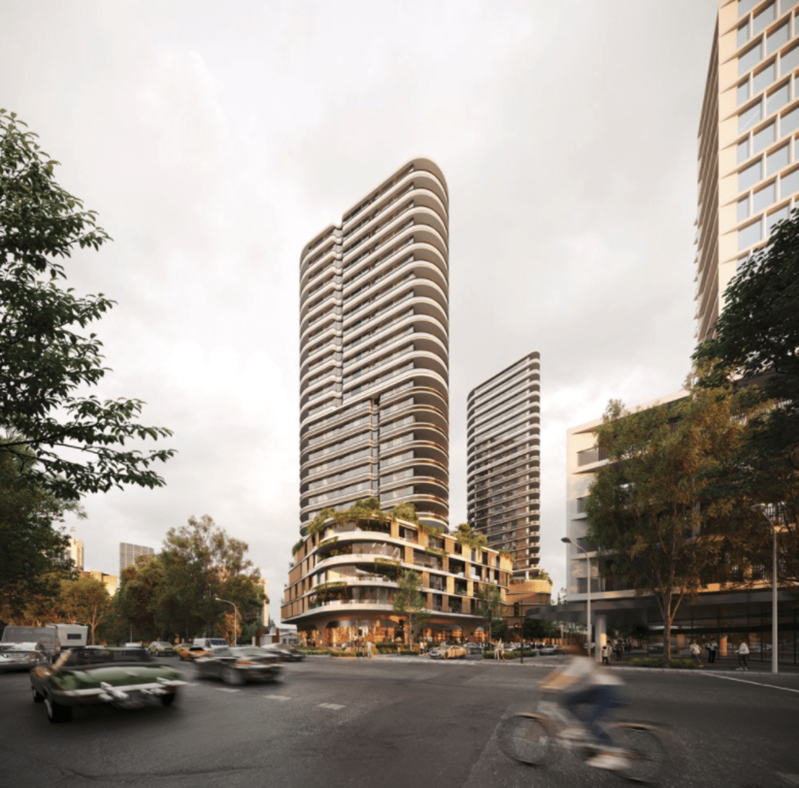 Plus Architecture take out Newcastle apartment development design competition 