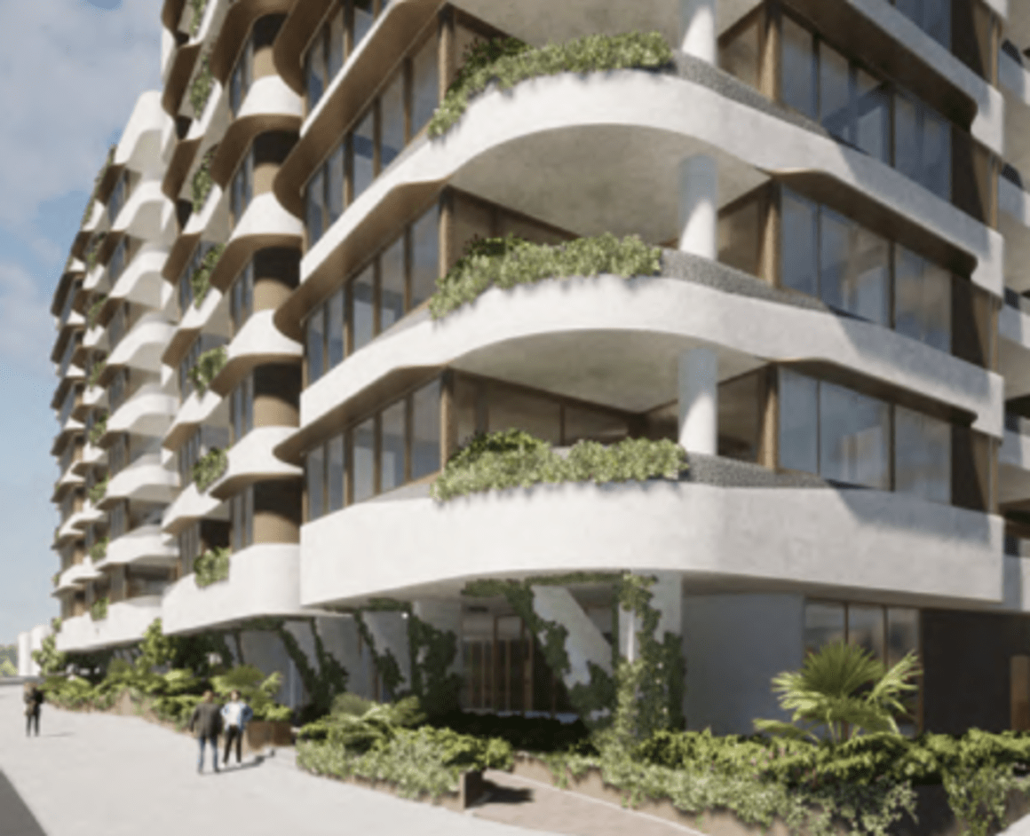 Mosaic lodge East Brisbane apartment plans, with unique Moreton Bay Fig tree design influence