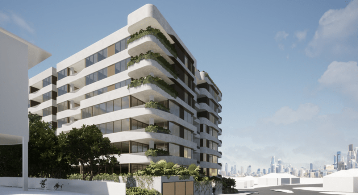 Mosaic lodge East Brisbane apartment plans, with unique Moreton Bay Fig tree design influence
