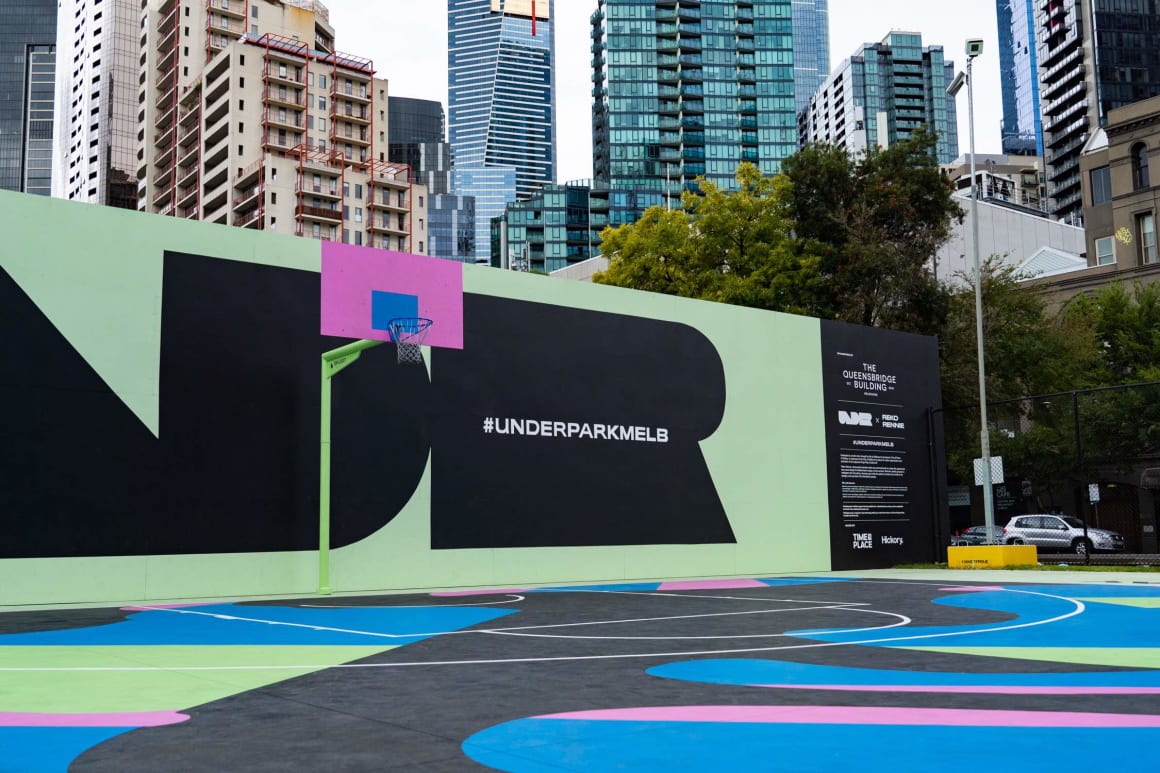 The future is in your court: Reko Rennie installs public art piece at residential Southbank project 