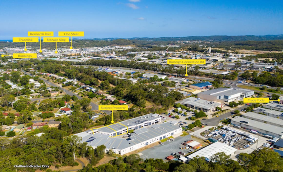 Two Gold Coast commercial units in-one-line sell for $1.275 million