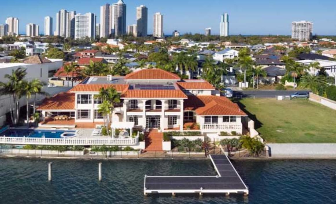 1980s Keith Williams mansion hits the market at Surfers Paradise