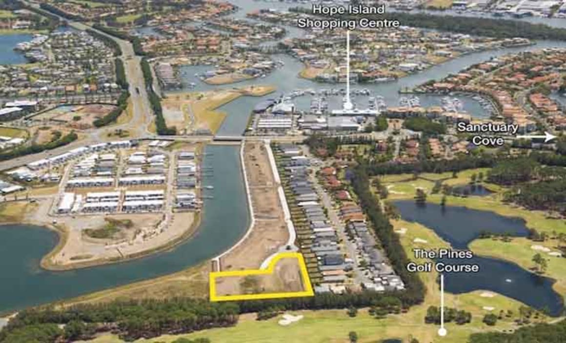 Development site at Hope Island for auction