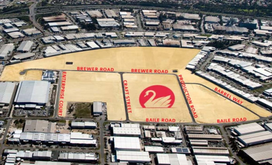 Raine & Horne Commercial selling Perth industrial land on Swan Brewery estate