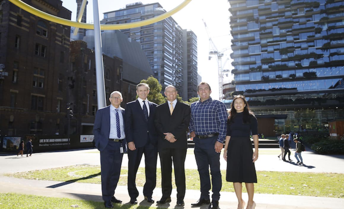 UTS sign Central Park, Chippendale tenancy 