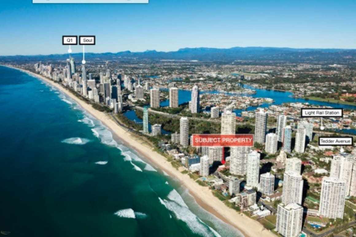 Beachside site with approval for apartments in the Gold Coast listed through Savills