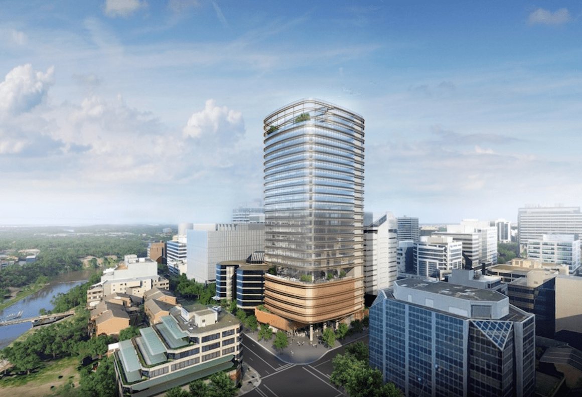 $320 million Parramatta commercial tower tops out