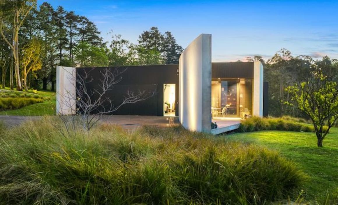 Striking Adelaide Hills concrete trophy home listed