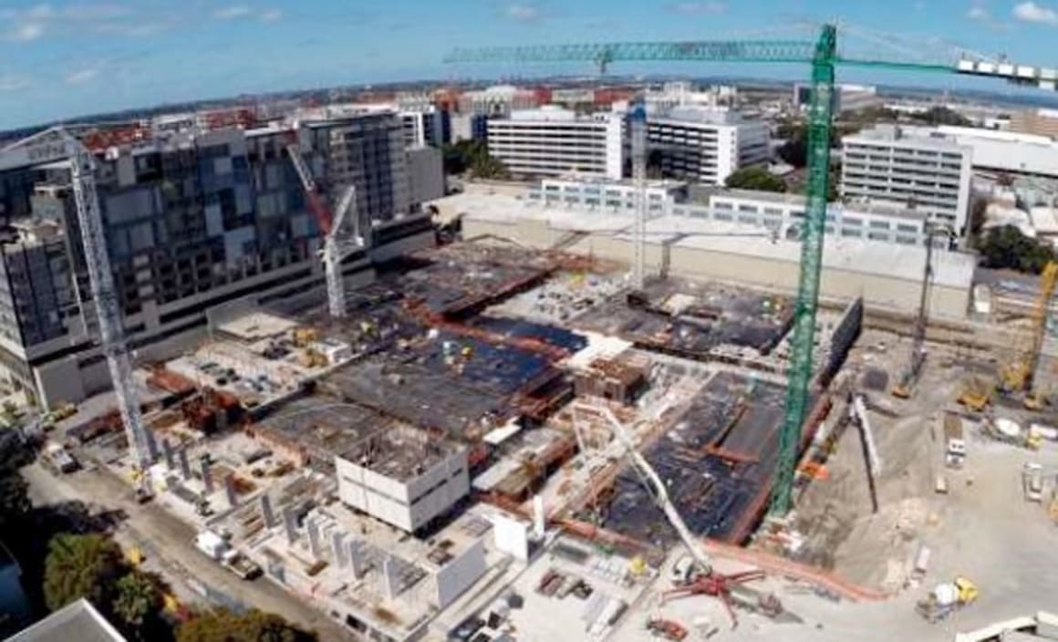 Eight cranes for Meriton's Mascot Central