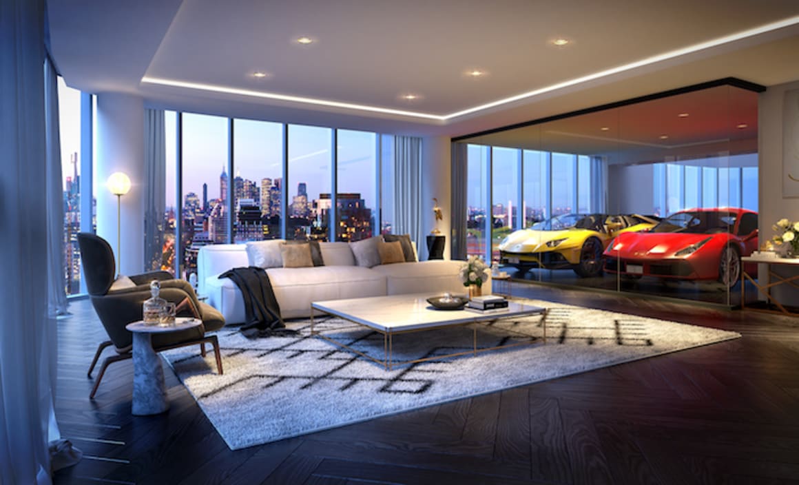 Sky high garages in Melbourne luxury development Neue Grand