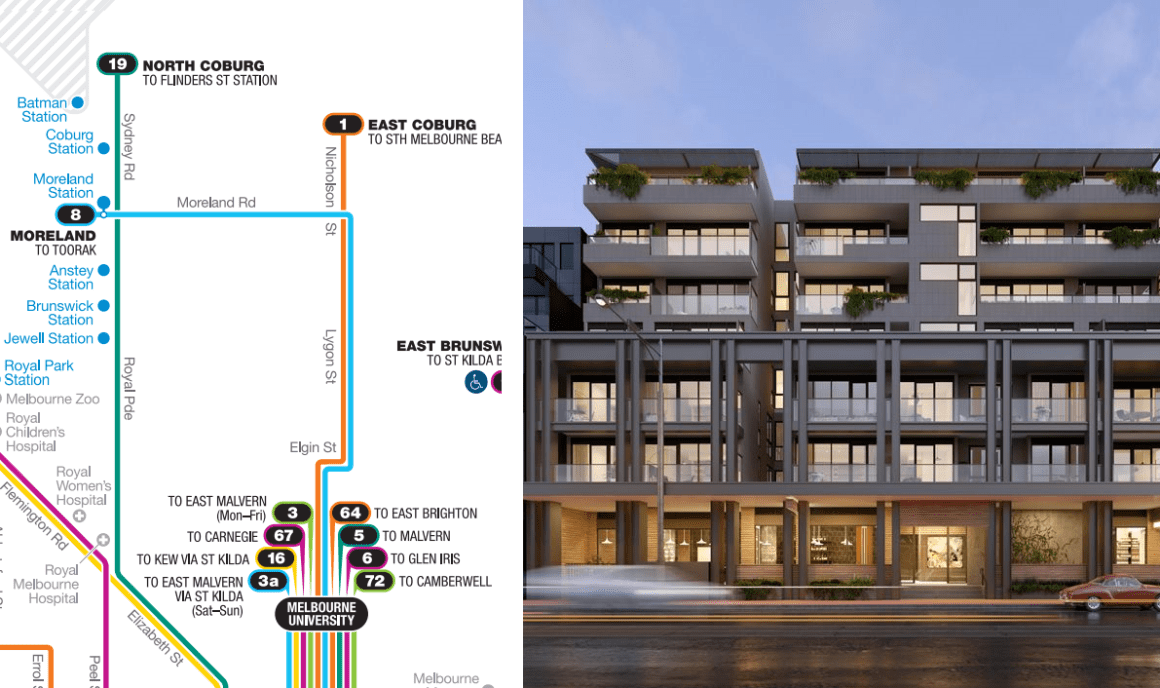 Melbourne's development by tram: the 1 & 8