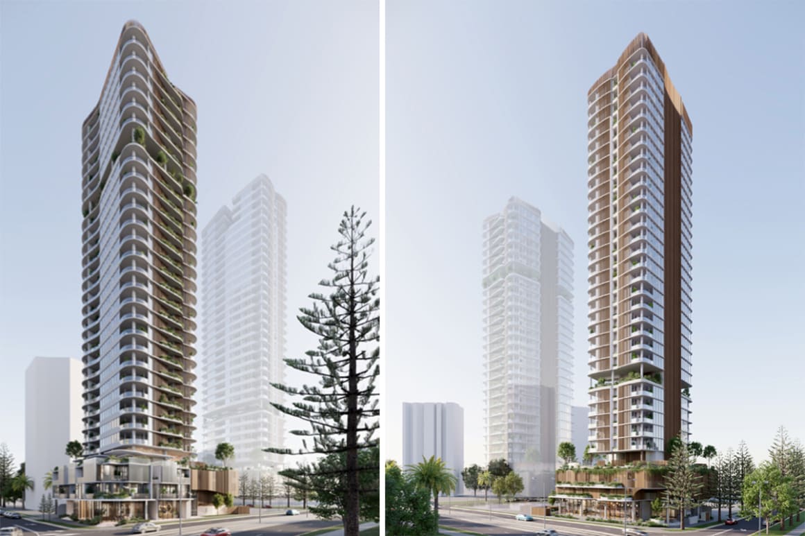 First look: Mick Power set for two-tower Surfers Paradise apartment development