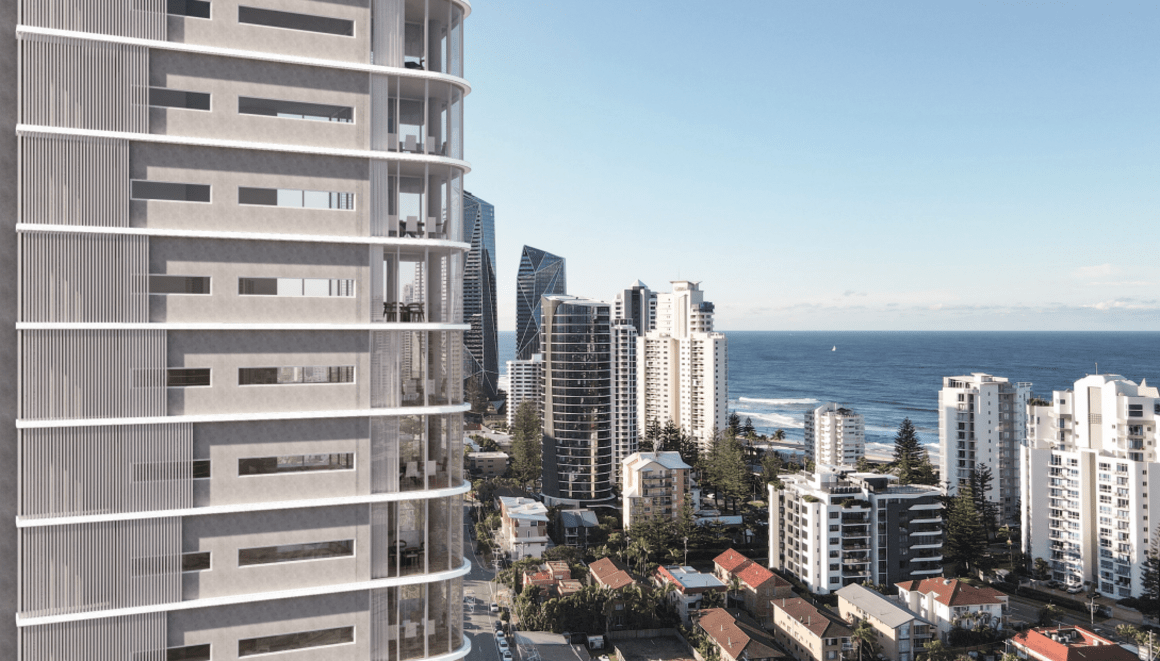 First look: Sabo Skirt family file debut Gold Coast apartment tower on Broadbeach's best street