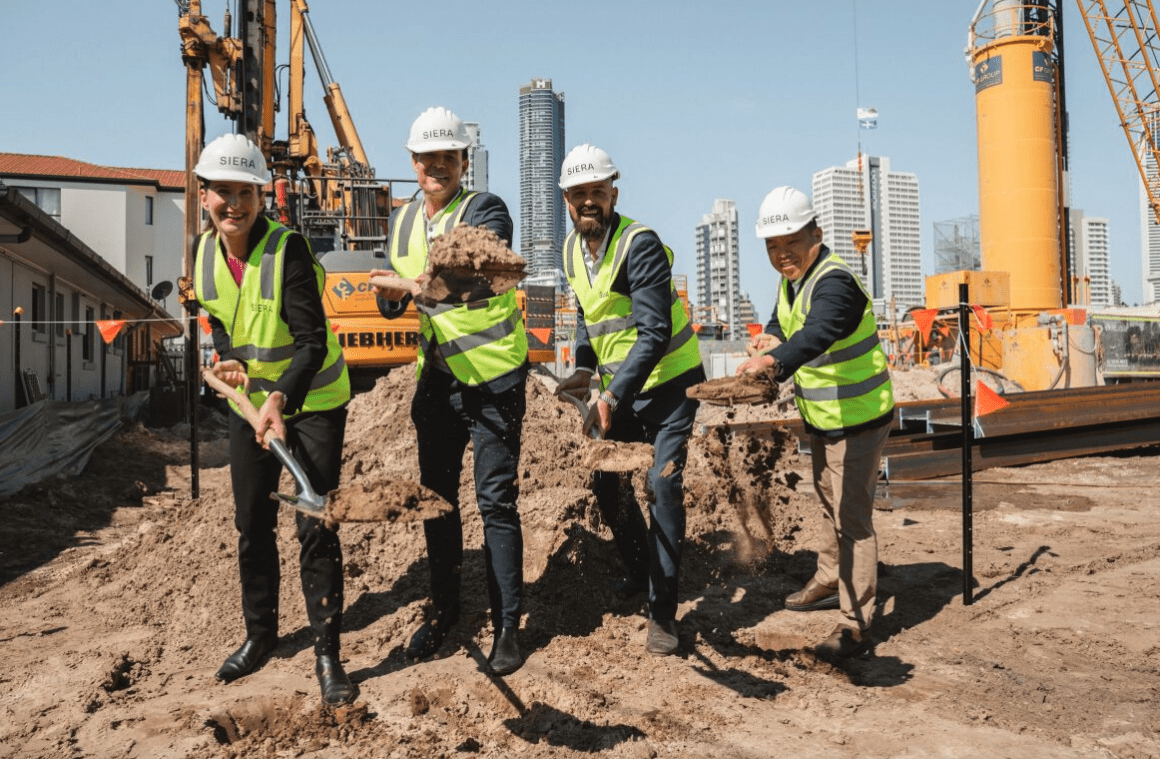 Siera kick off construction at Chevron Island apartment development, Tapestry