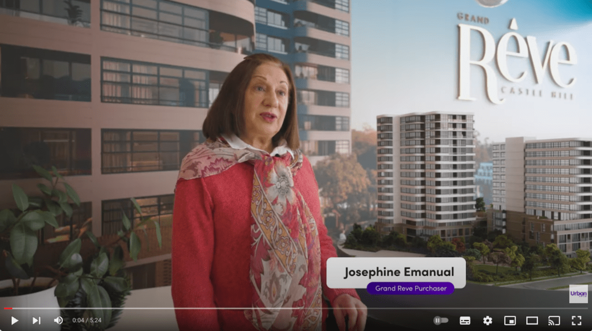 Grand Reve Recent Purchaser Testimonials from Josephine & Gerry