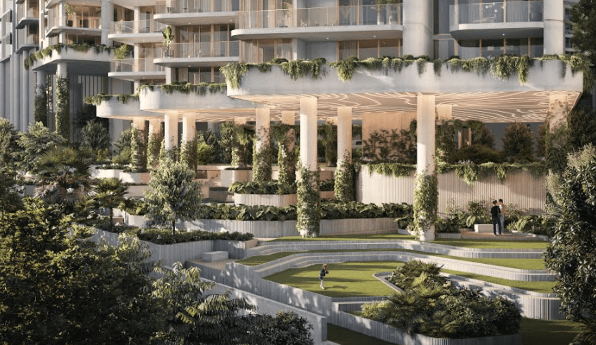 First look: Pikos redesigns Kangaroo Point apartment development, creating one acre of inner-city parkland