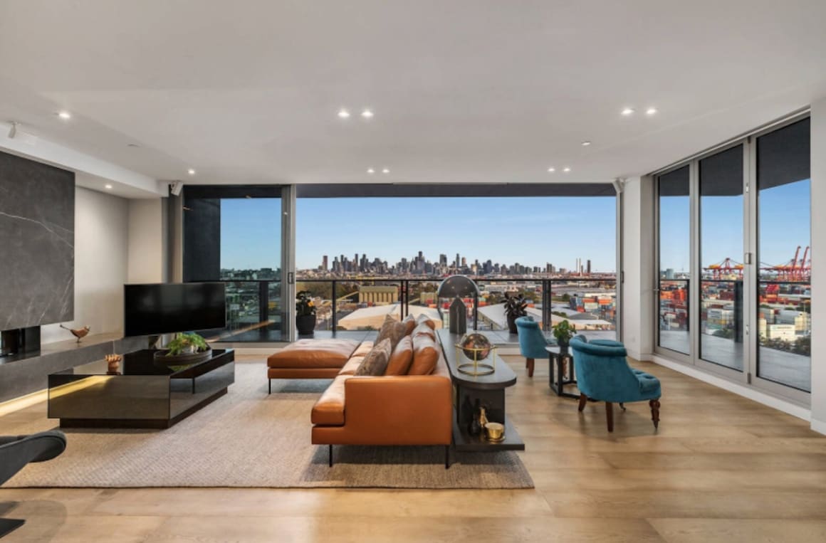 2.55 million Riverside Apartments Footscray penthouse to...