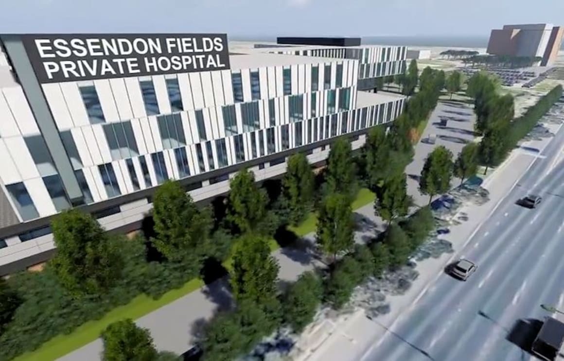 A new hospital underpins the surge of development within Essendon Fields