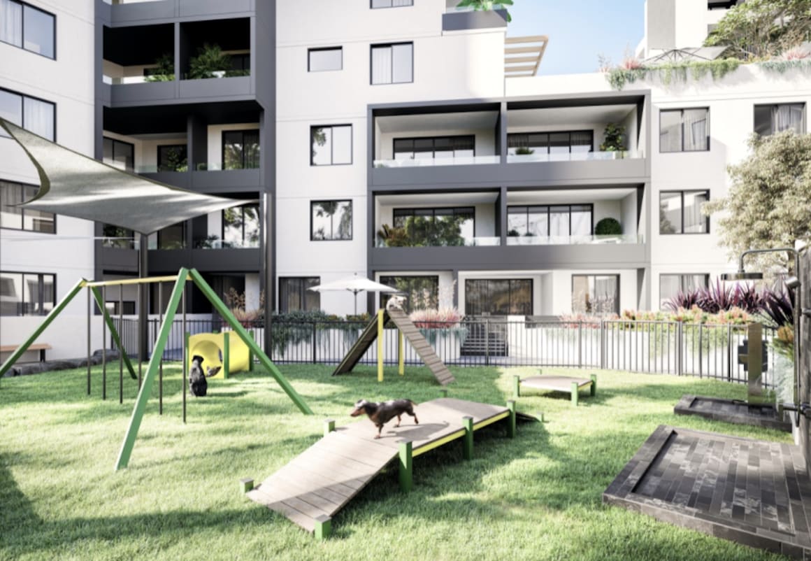 Lotus Residences, Hurstville apartments offering communal dog park