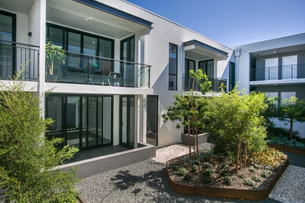 Inside the completed Mount Lawley apartment development M/25