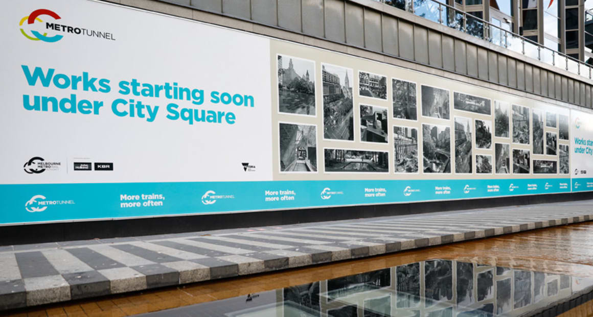 City Square temporarily makes way for Melbourne Metro construction