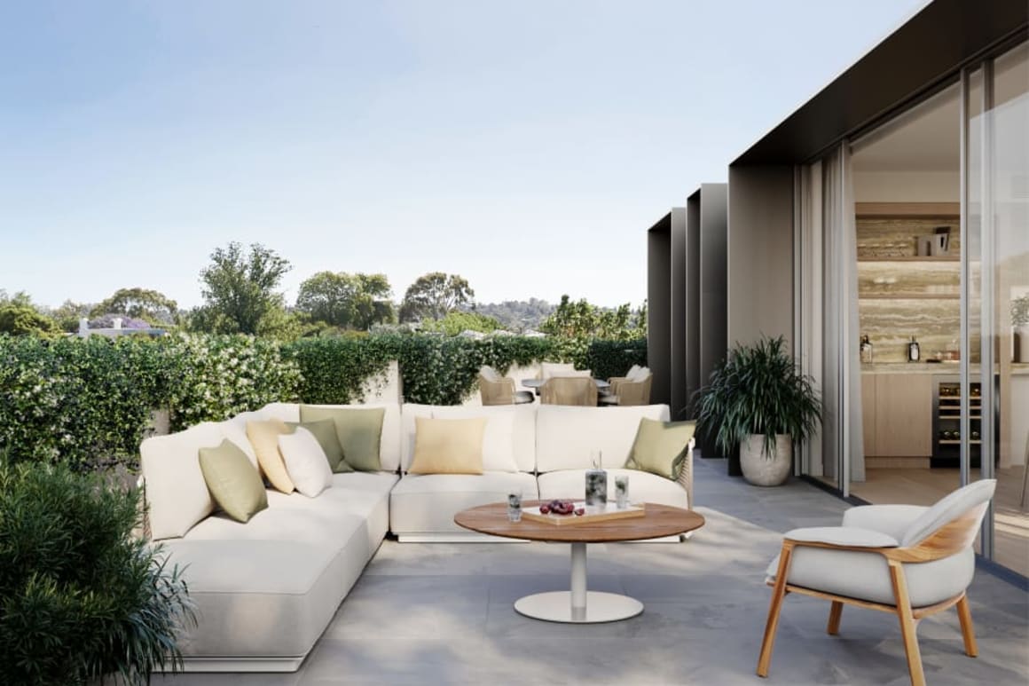 The amenity on offer at the Ivanhoe apartments, Rose St....