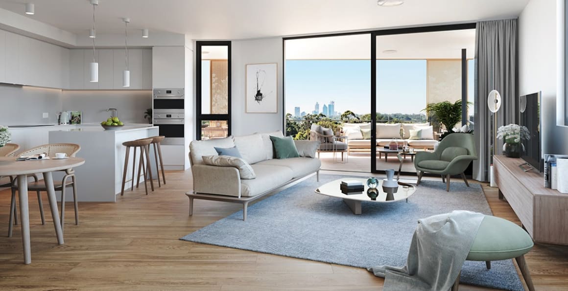 Shenton Quarter, Perth apartments offer abundant open plan living