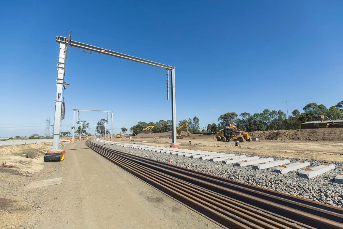 South Morang extension starting to look like a railway line