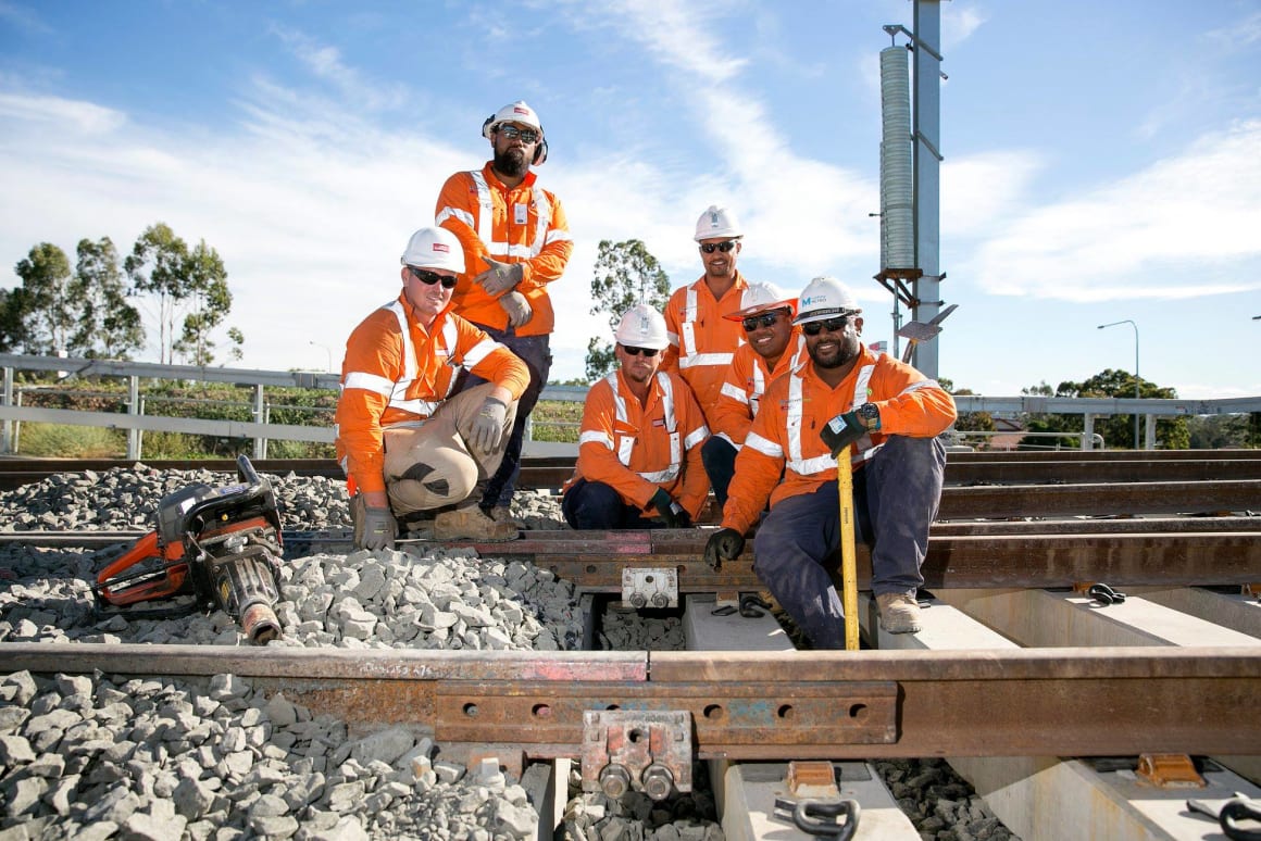 Track laying complete on Sydney Metro North West